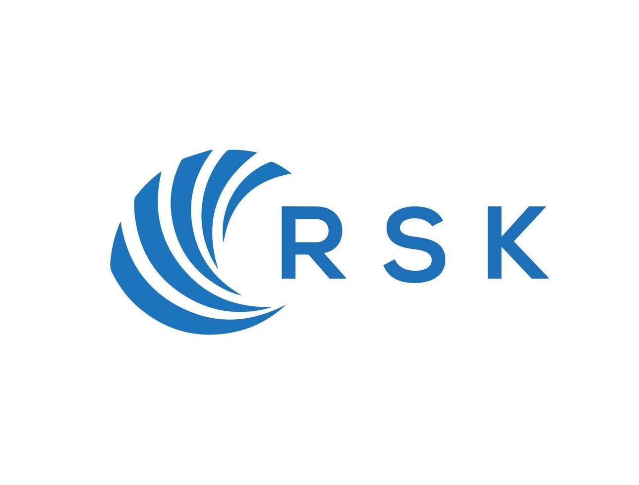 rsk Brief Logo Design auf Weiß Hintergrund. rsk kreativ Kreis Brief Logo Konzept. rsk Brief Design. vektor