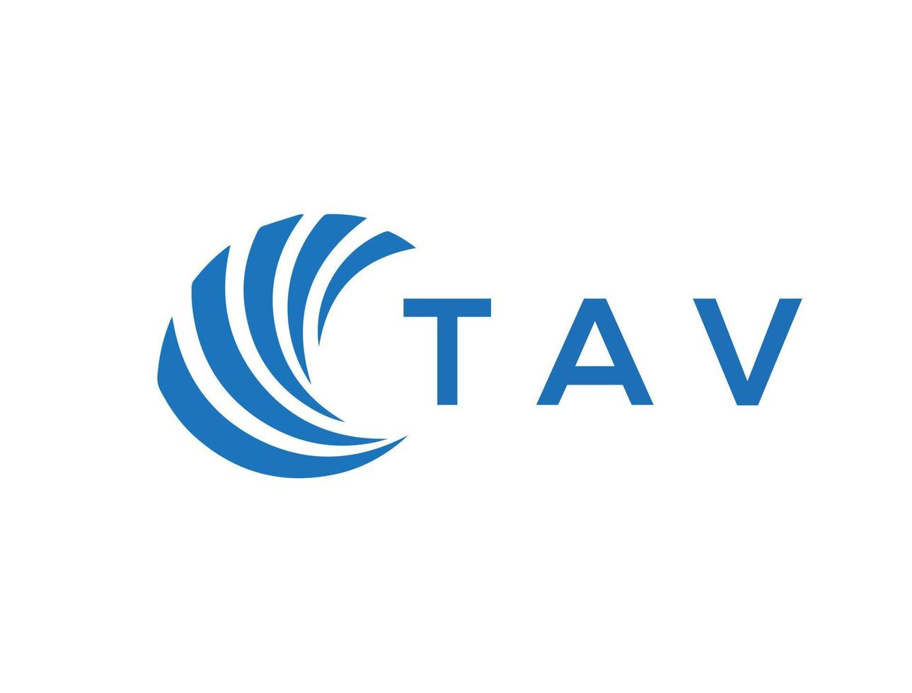 tav brev logotyp design på vit bakgrund. tav kreativ cirkel brev logotyp begrepp. tav brev design. vektor