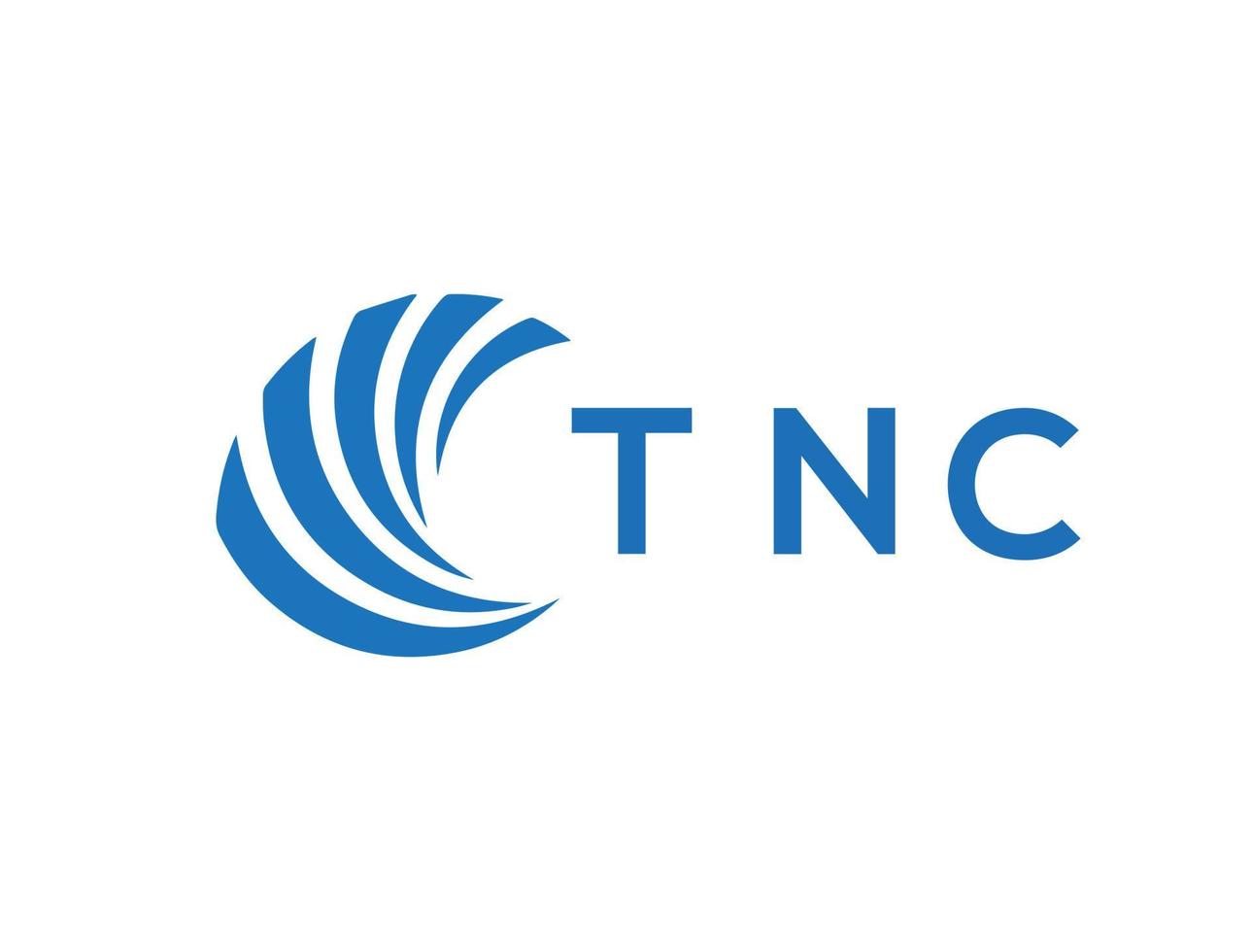 tnc Brief Logo Design auf Weiß Hintergrund. tnc kreativ Kreis Brief Logo Konzept. tnc Brief Design. vektor