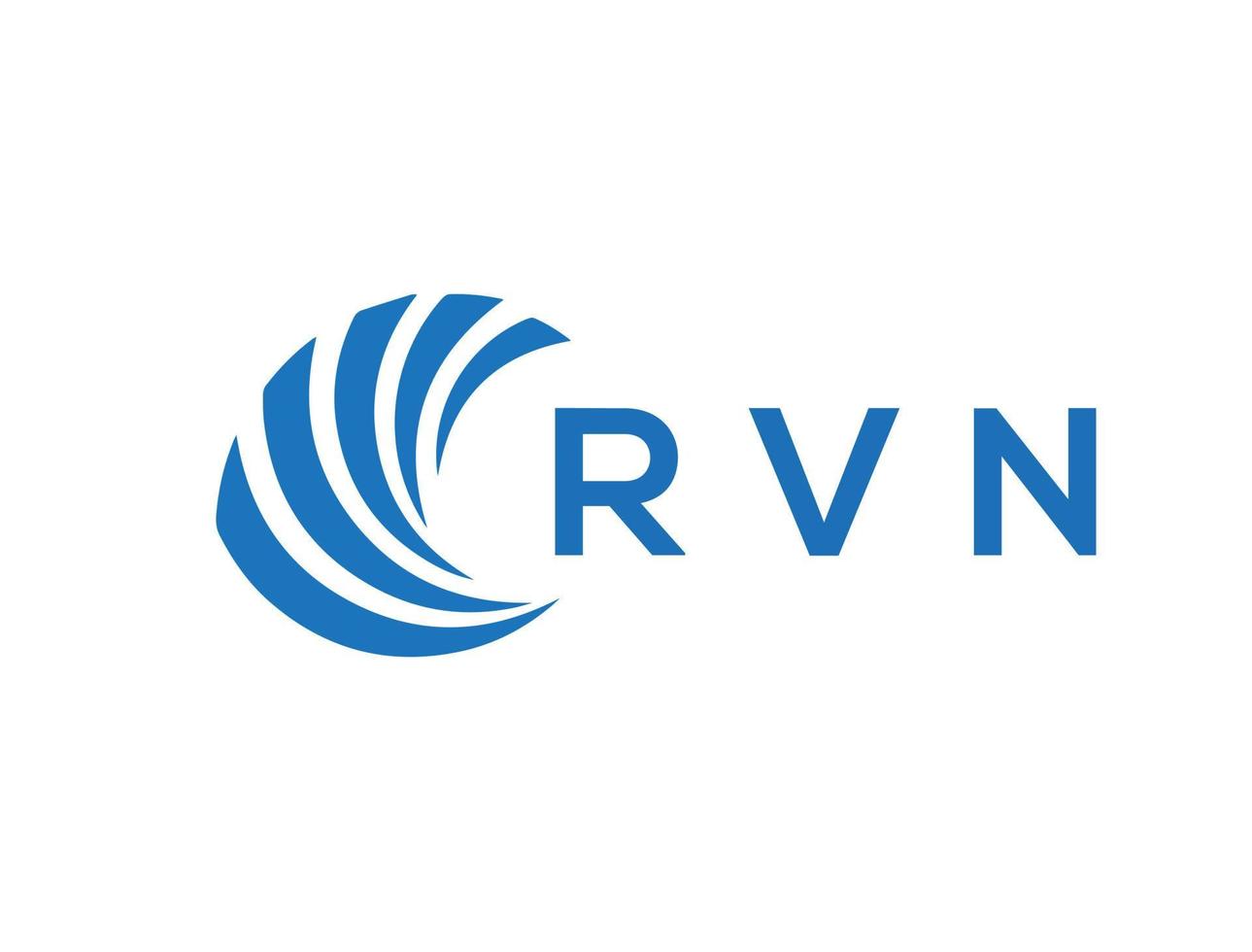 rvn Brief Logo Design auf Weiß Hintergrund. rvn kreativ Kreis Brief Logo Konzept. rvn Brief Design. vektor