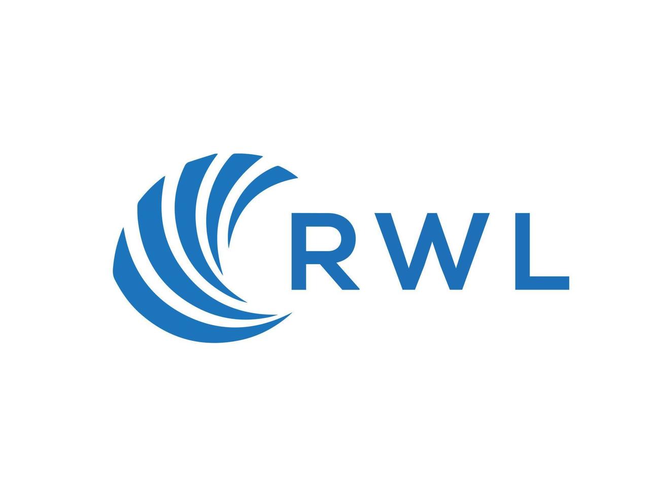 rwl Brief Logo Design auf Weiß Hintergrund. rwl kreativ Kreis Brief Logo Konzept. rwl Brief Design. vektor