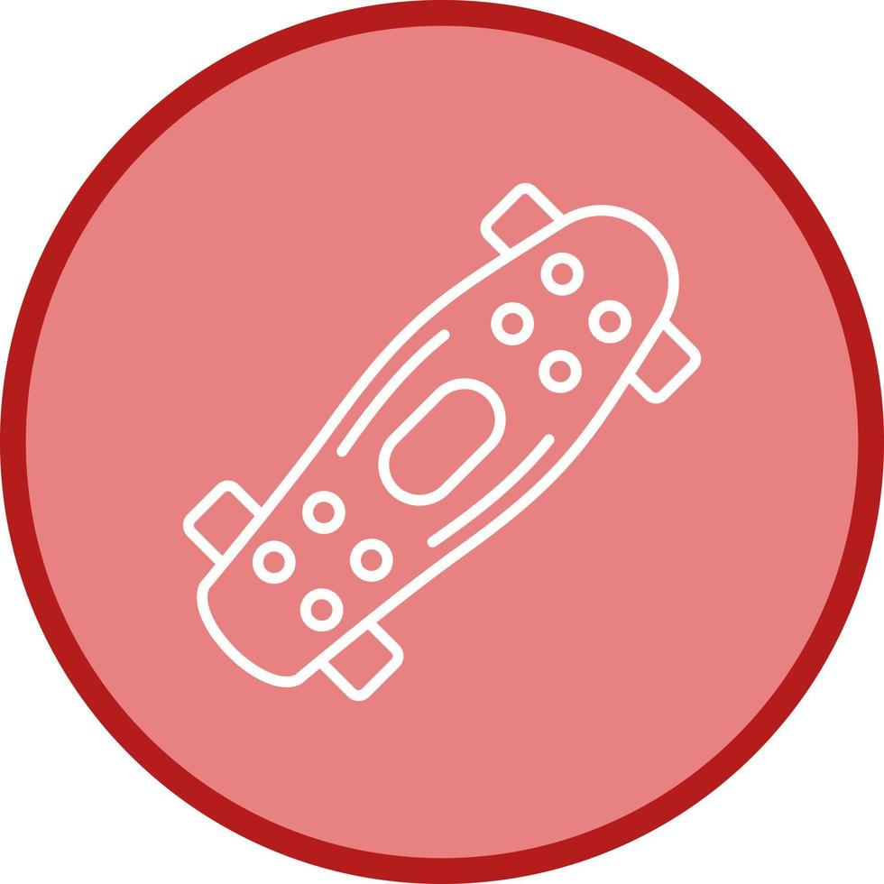 Skateboard-Vektor-Symbol vektor