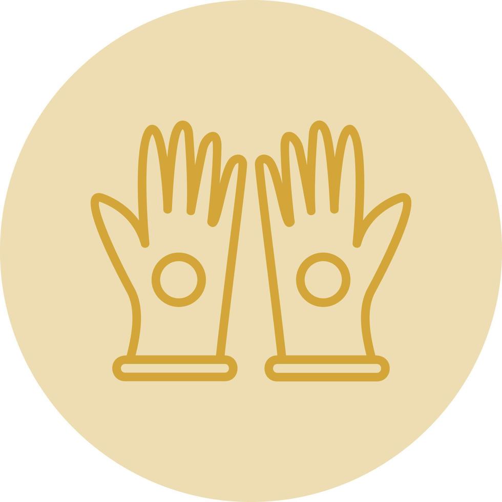 Handschuhe-Vektor-Icon-Design vektor