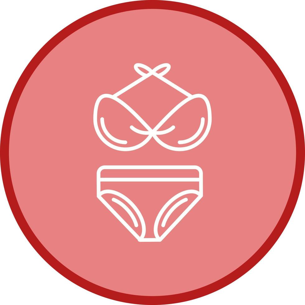 Bikini-Vektor-Symbol vektor