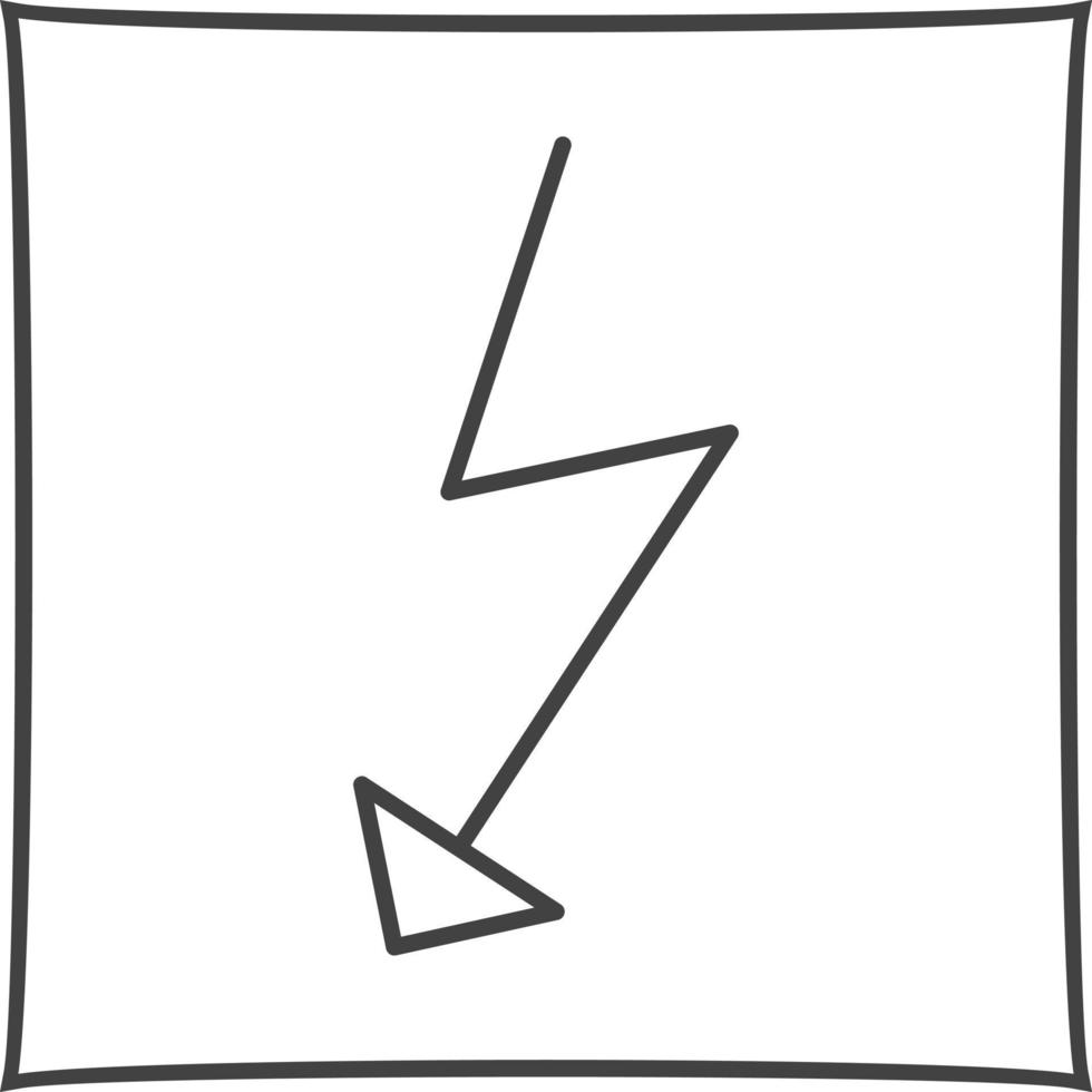 einzigartiges Flash-Vektorsymbol vektor