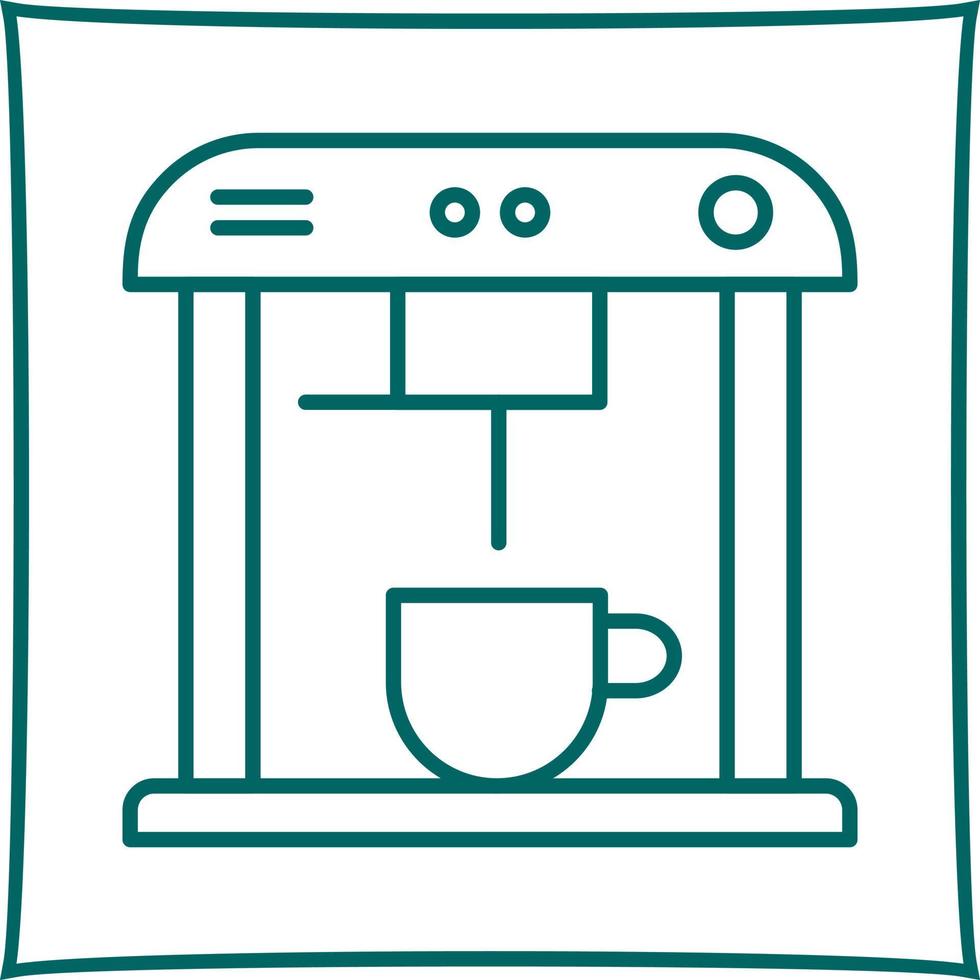 Einzigartiges Vektorsymbol für die Kaffeemaschine vektor