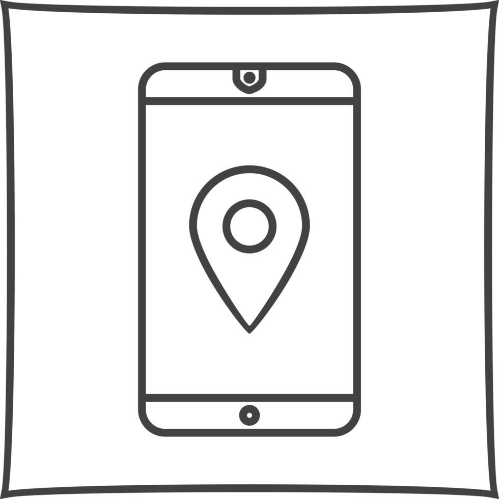 einzigartiges gps-service-vektorsymbol vektor