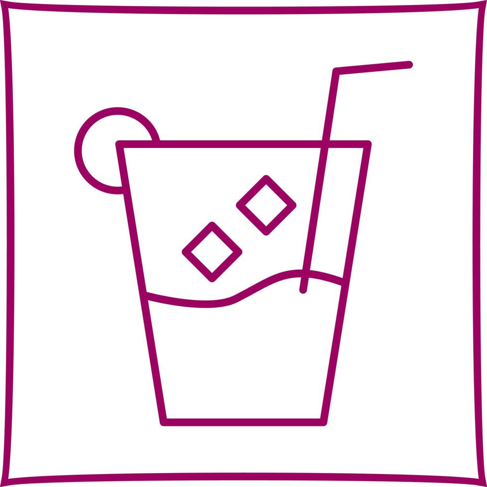 einzigartiges Whiskey-Sour-Vektorsymbol vektor