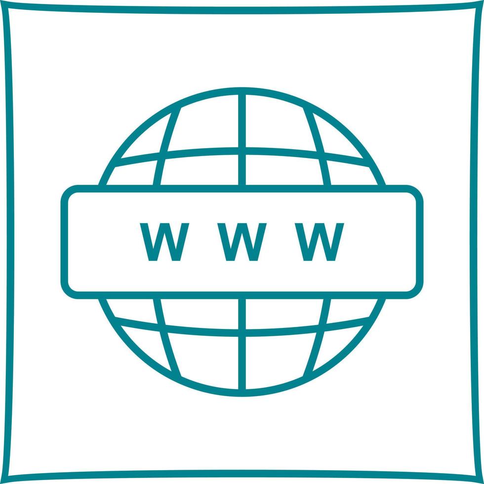 World Wide Web-Vektorsymbol vektor