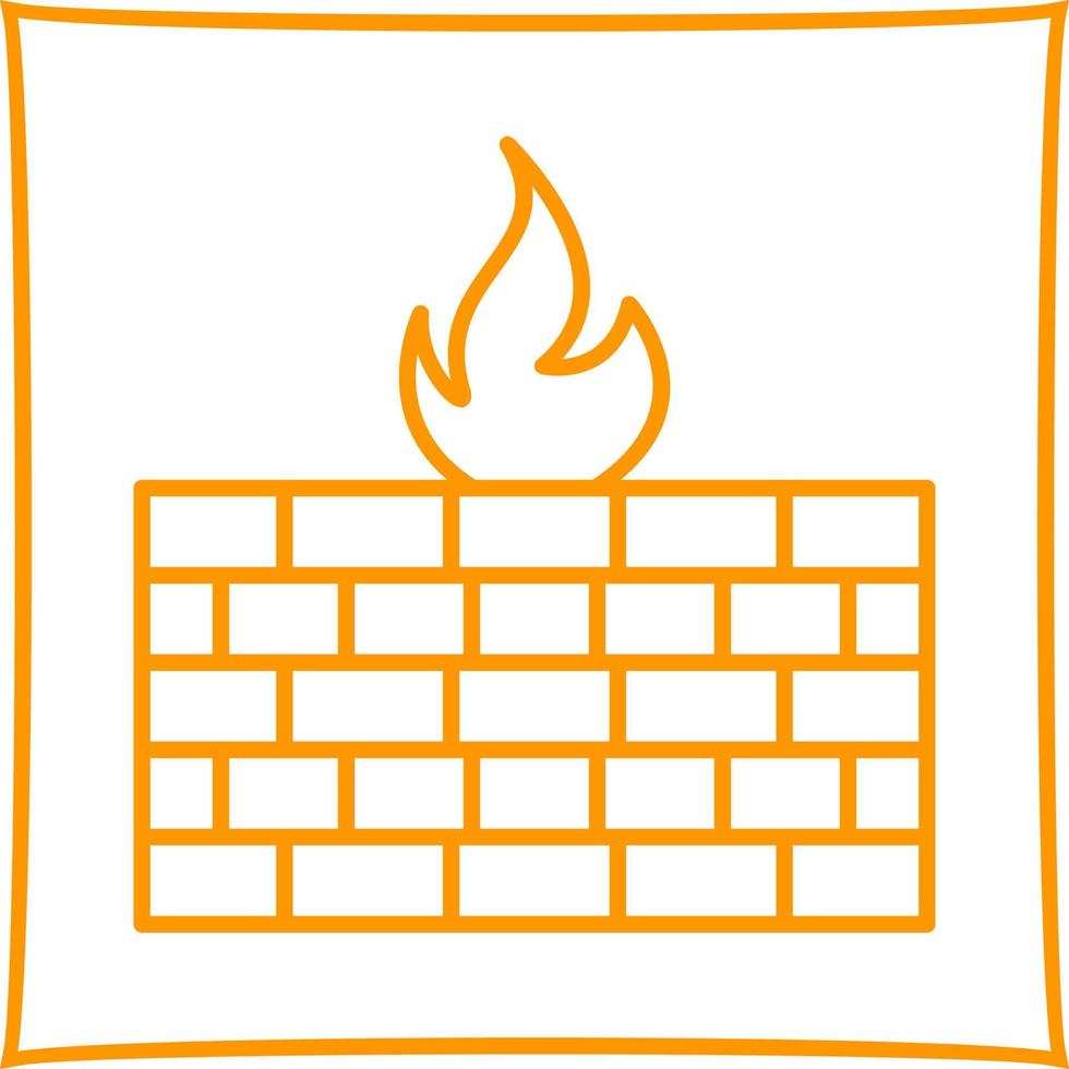 Firewall-Vektor-Symbol vektor