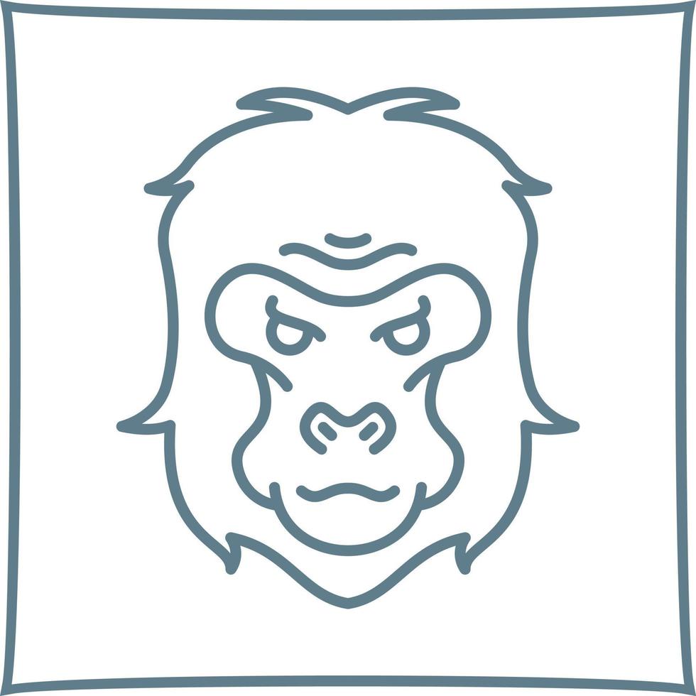Gorilla-Vektor-Symbol vektor