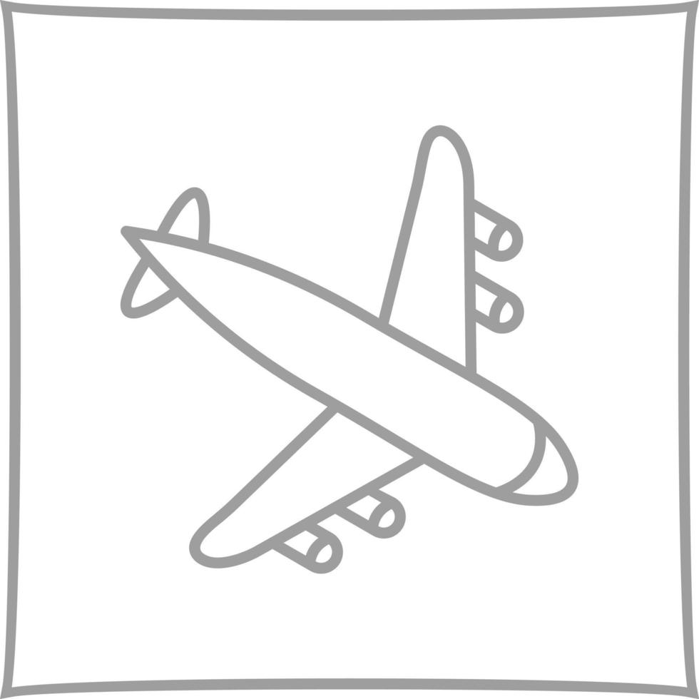 Symbol für Landeflugzeug-Vektor vektor