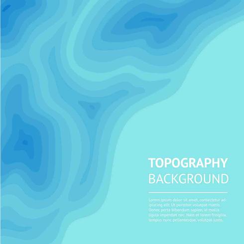 Blå Topografi Bakgrund Vector