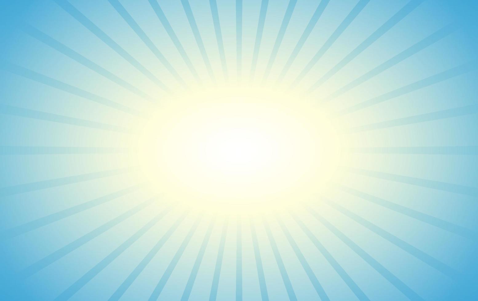 blå solljus randig bakgrund vektor