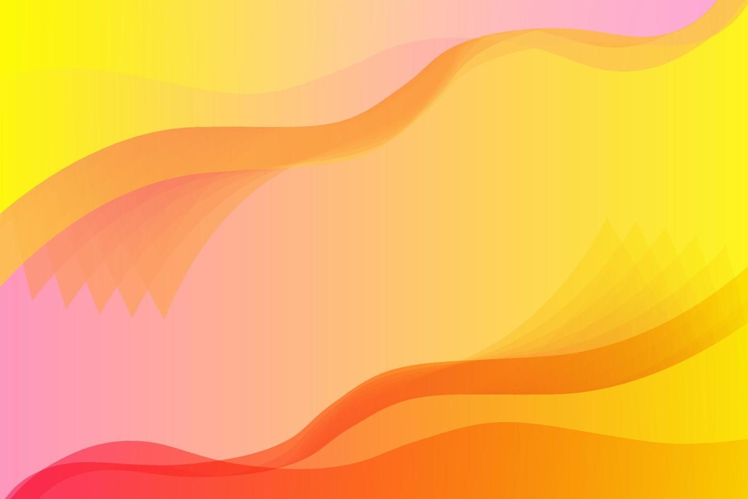 orange och gul vågbakgrund vektor