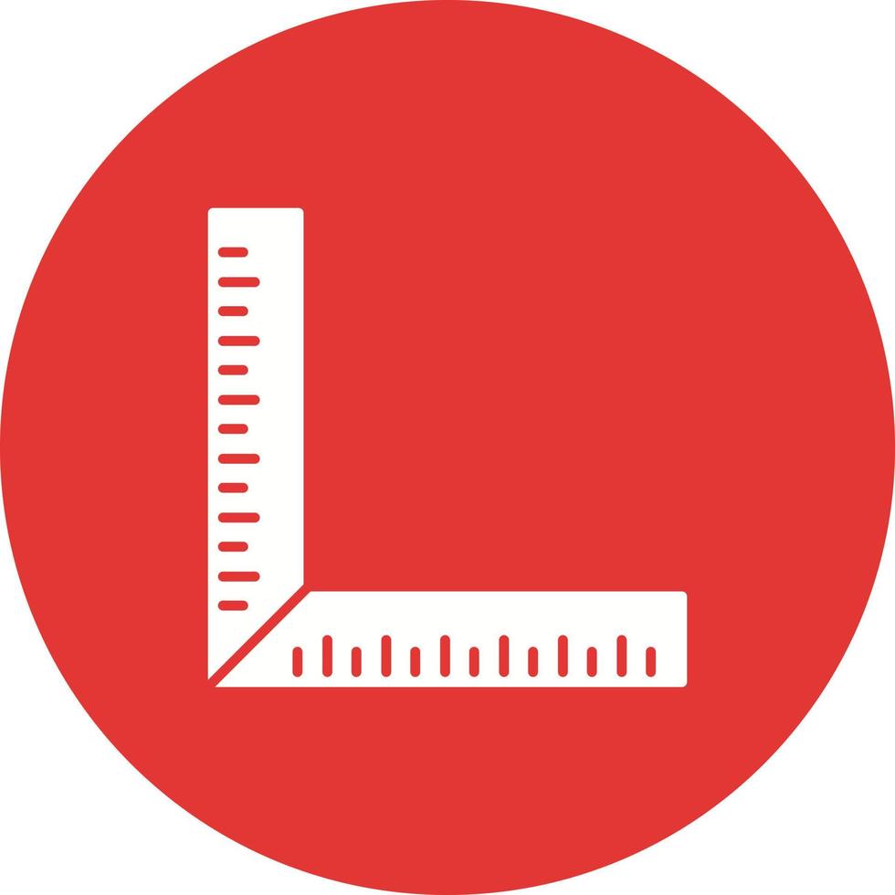 quadratisches Lineal-Vektorsymbol vektor