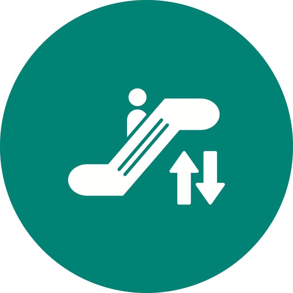 Symbol für Rolltreppenvektor vektor