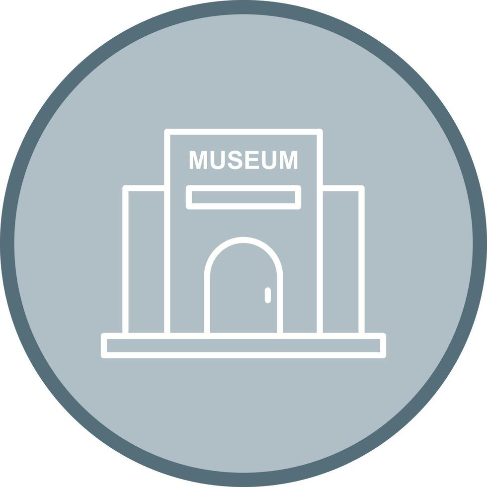 Vektorsymbol für Museumsgebäude vektor