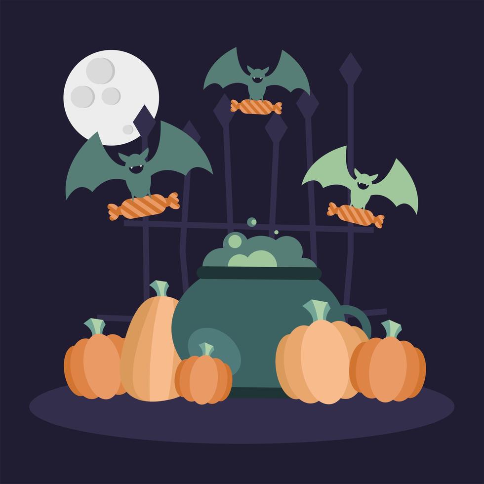 Halloween-Feier Charaktere vektor