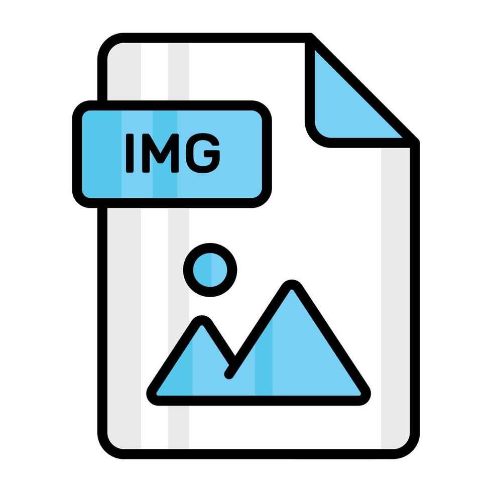 ett Fantastisk vektor ikon av img fil, redigerbar design