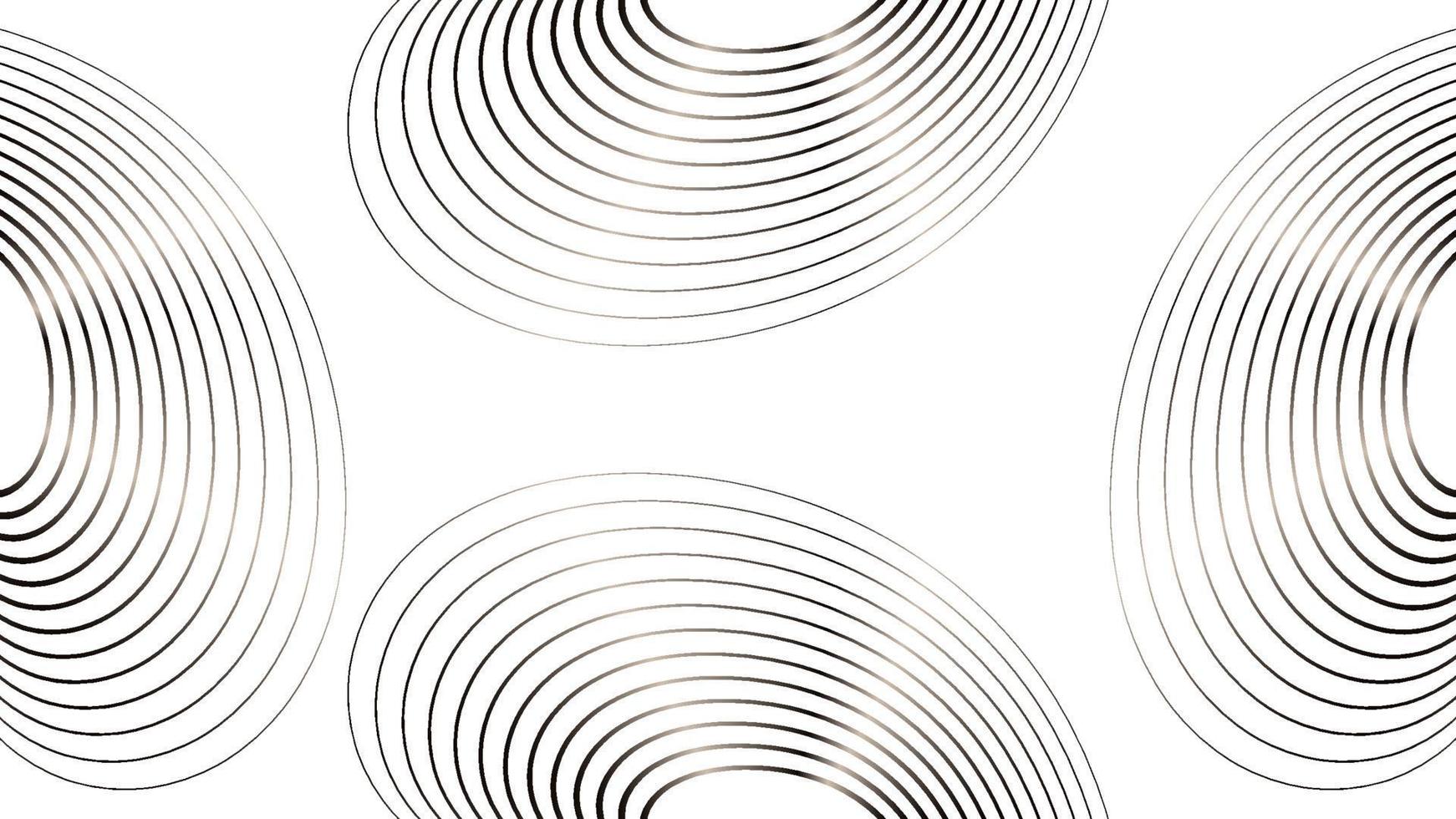 gyllene båge linje mönster på en vit bakgrund. abstrakt bakgrund design mall vektor