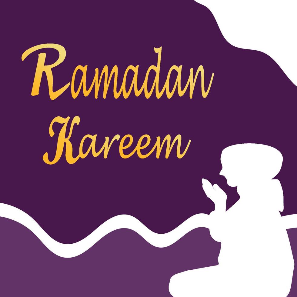 ramadan kareem affisch bakgrund vektor illustration design hälsning kort. social media posta mall Ramadhan mubarak. Lycklig helig ramadan. de månad av fasta för muslims