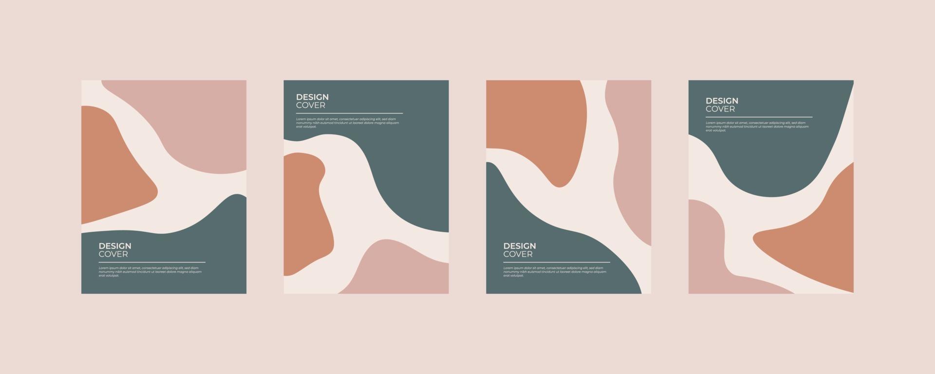 Satz von abstrakten kreativen universellen Cover-Design-Vorlagen. vektor
