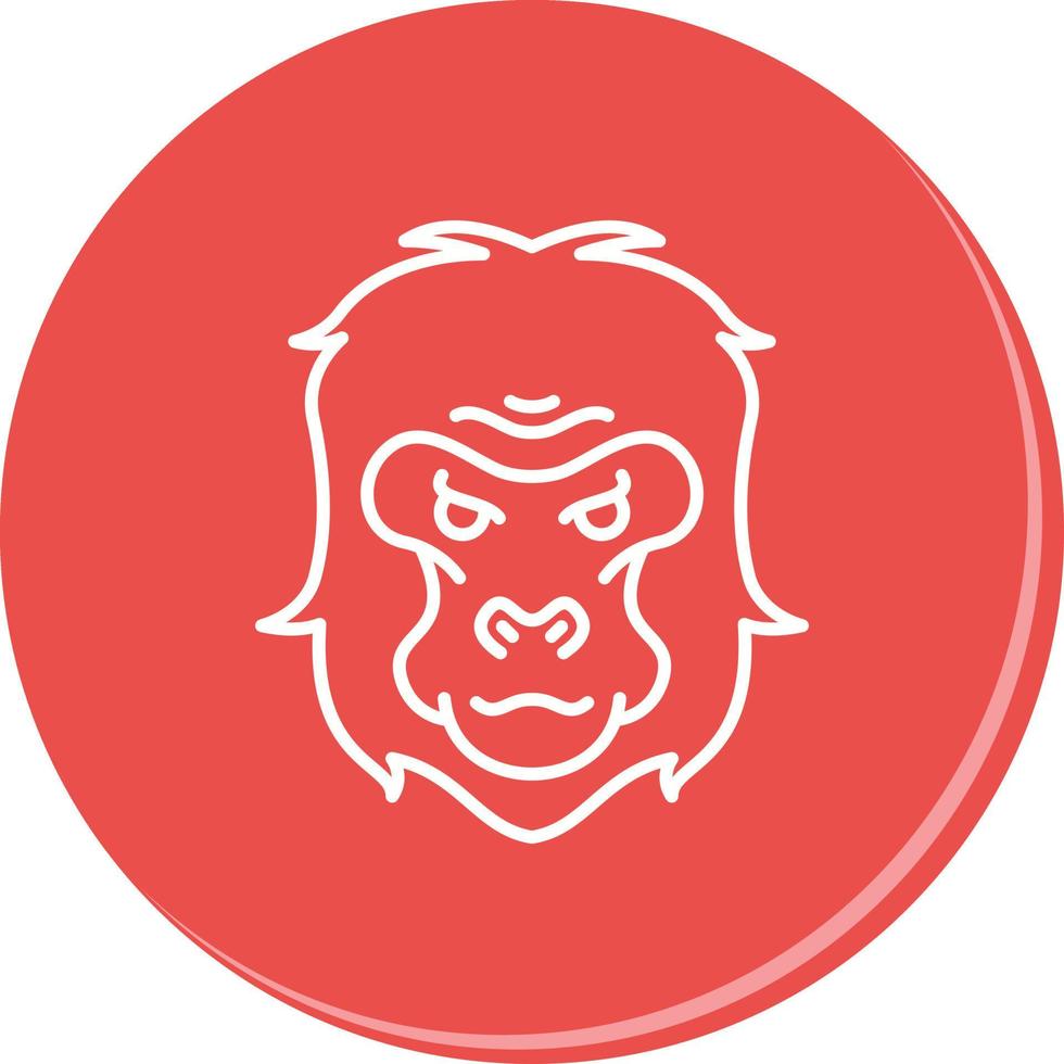 gorilla vektor ikon