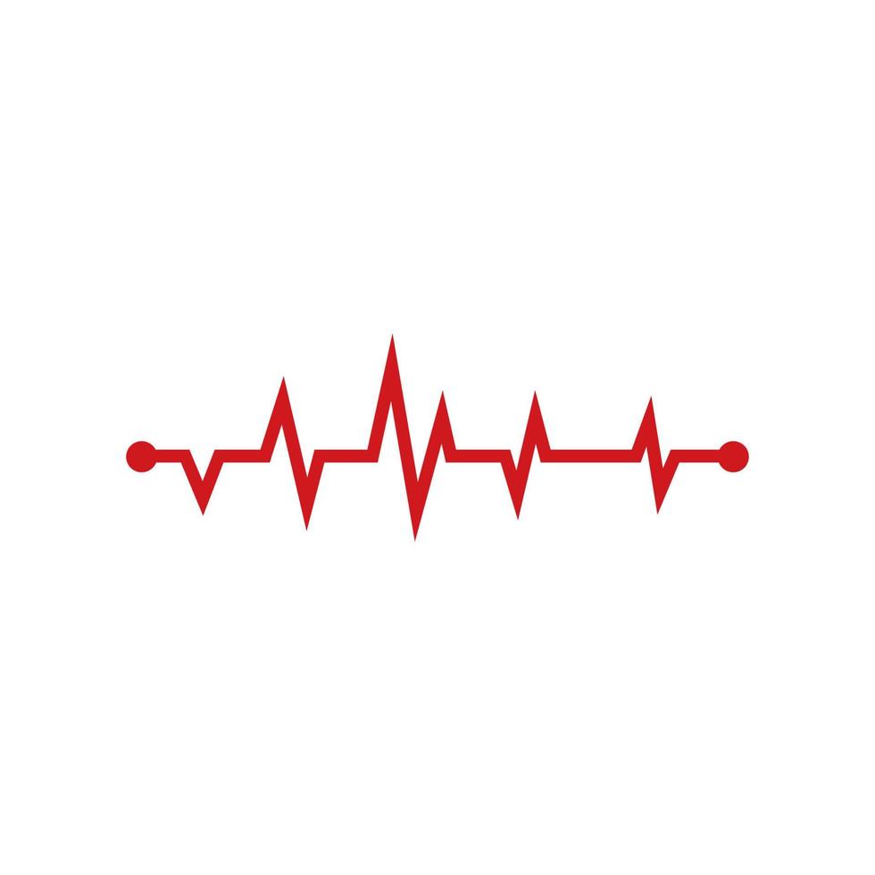 Herzschlag-Kardiogramm-Symbol-Vektor-Illustration vektor