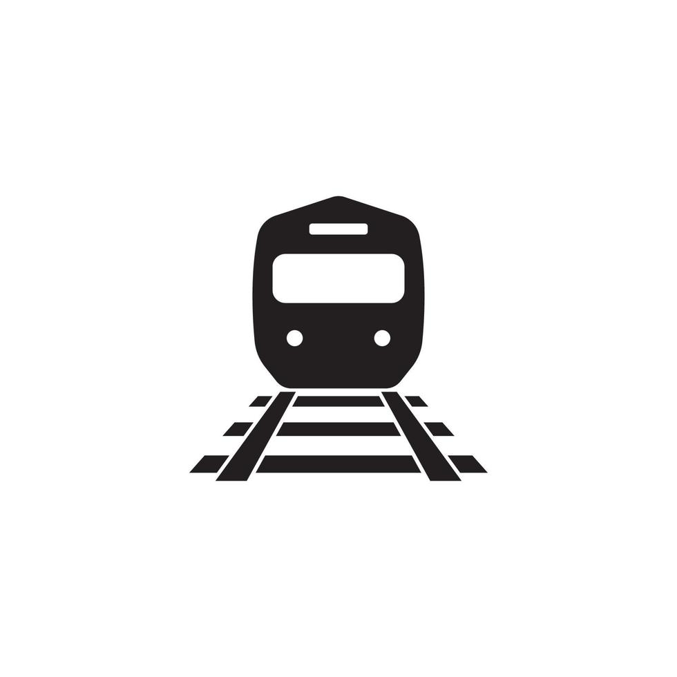 tåg logotyp begrepp ikon illustration vektor