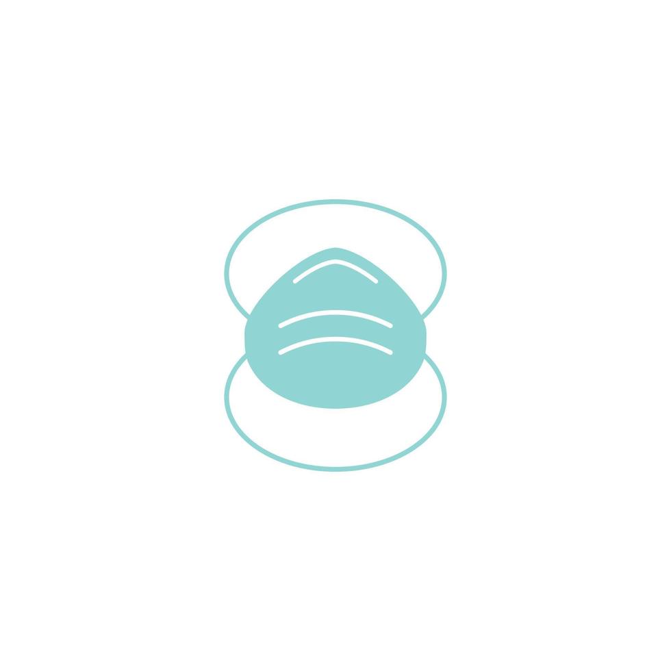 medizinisch Maske Logo zum schützen gegen Virus Symbol Illustration vektor