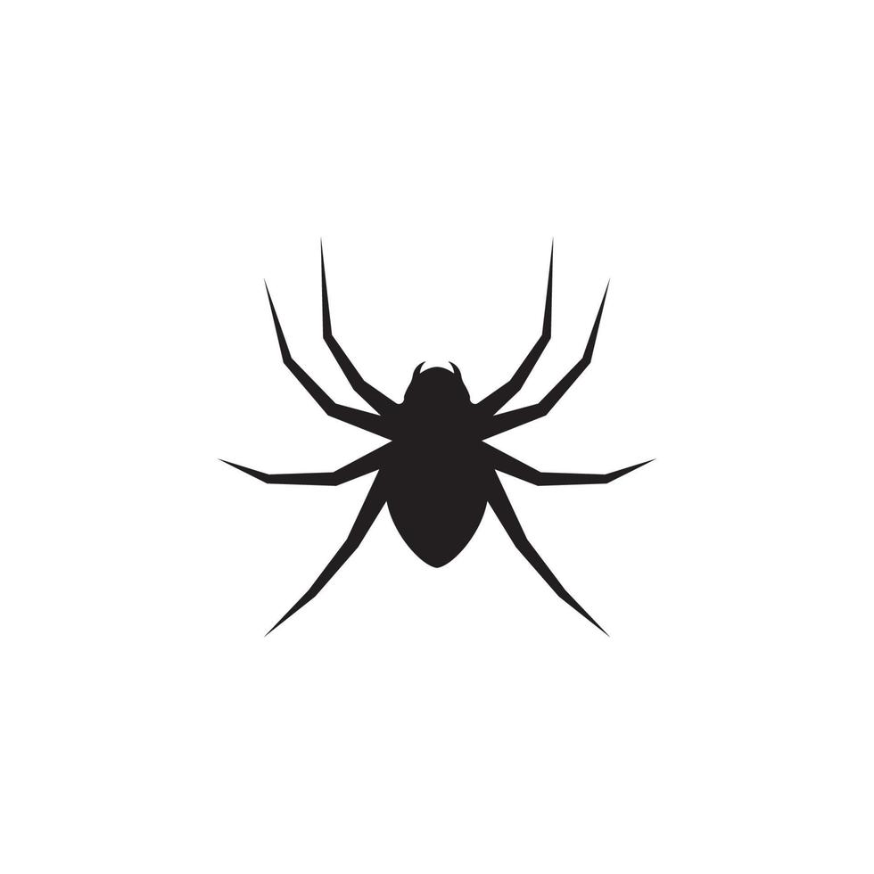 svart Spindel logotyp mall vektor ikon illustration