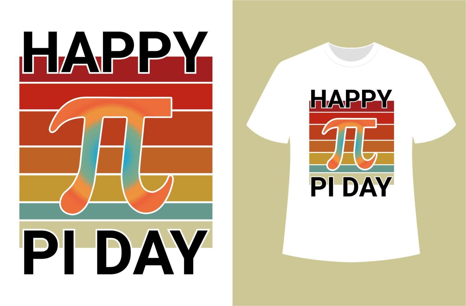 glücklich Pi Tag 14 .. März Typografie Vektor t Hemd Design