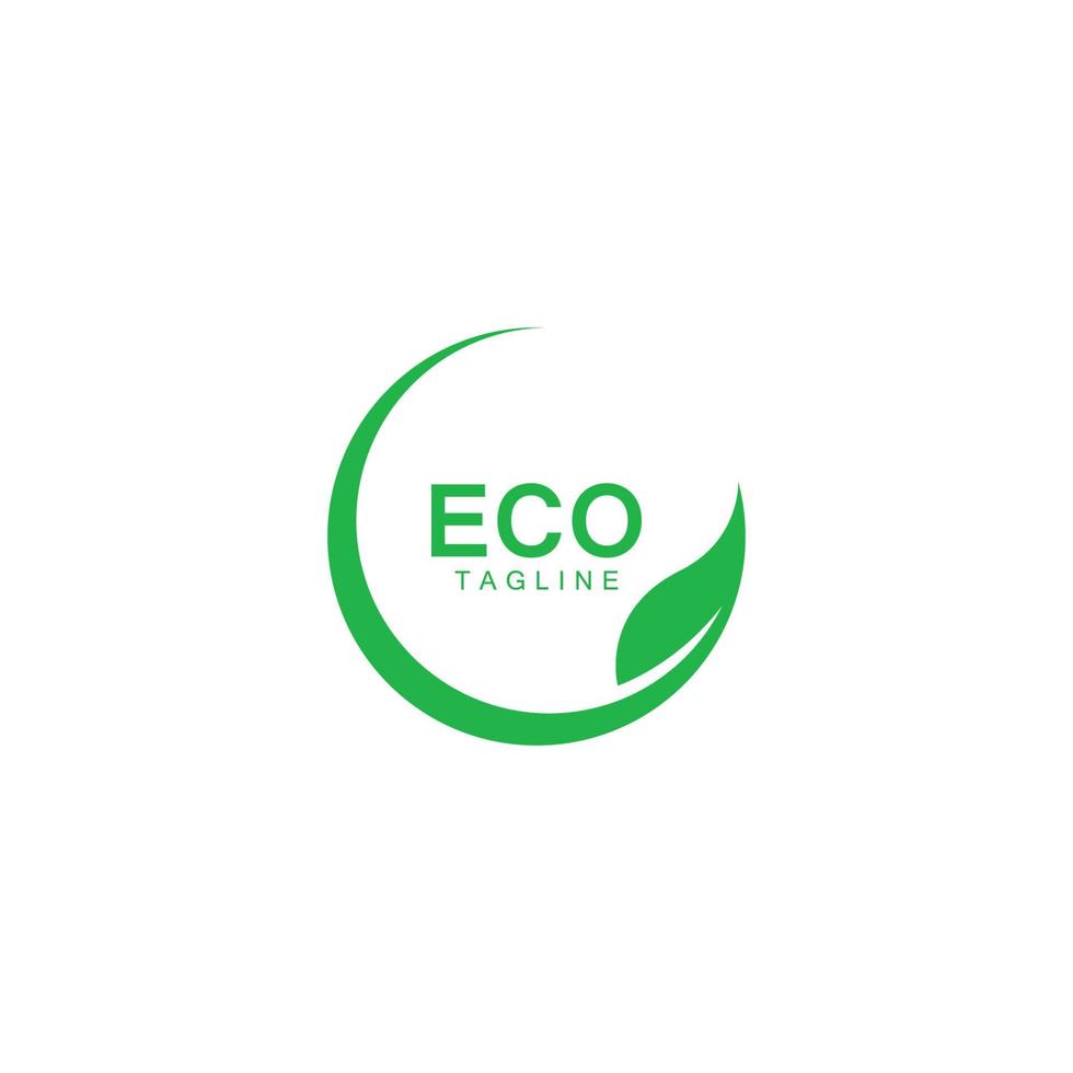 eco träd blad logotyp mall vektor