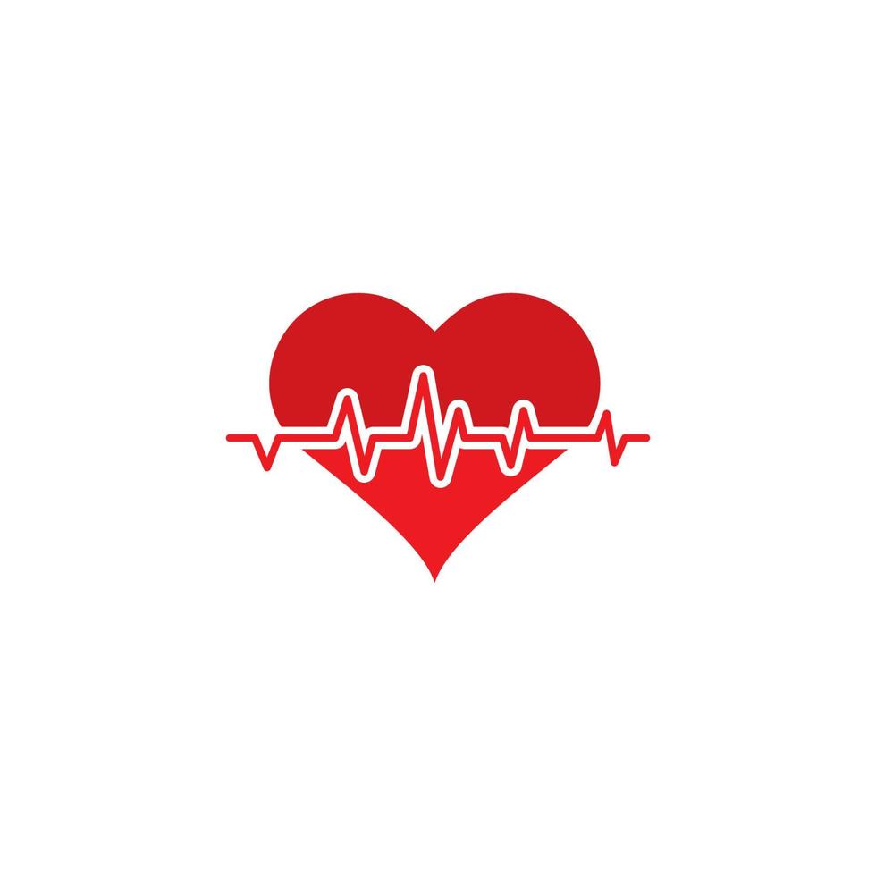 Herzschlag-Kardiogramm-Symbol-Vektor-Illustration vektor