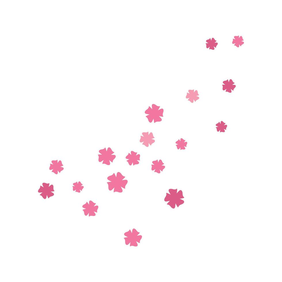 uppsättning av abstrakt blommor bakgrund mall vektor illustration