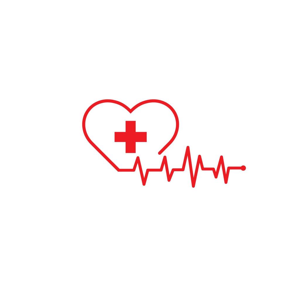 hjärtslag kardiogram ikon vektor illustration