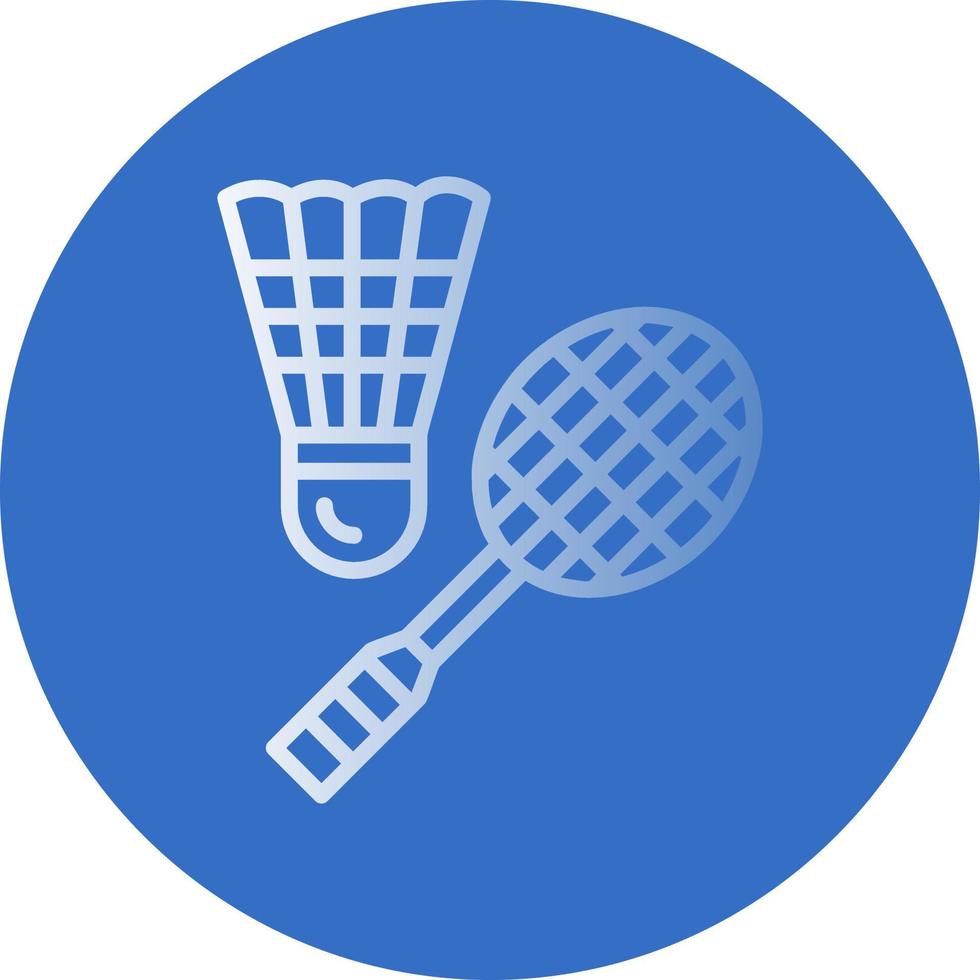 Badminton-Vektor-Icon-Design vektor