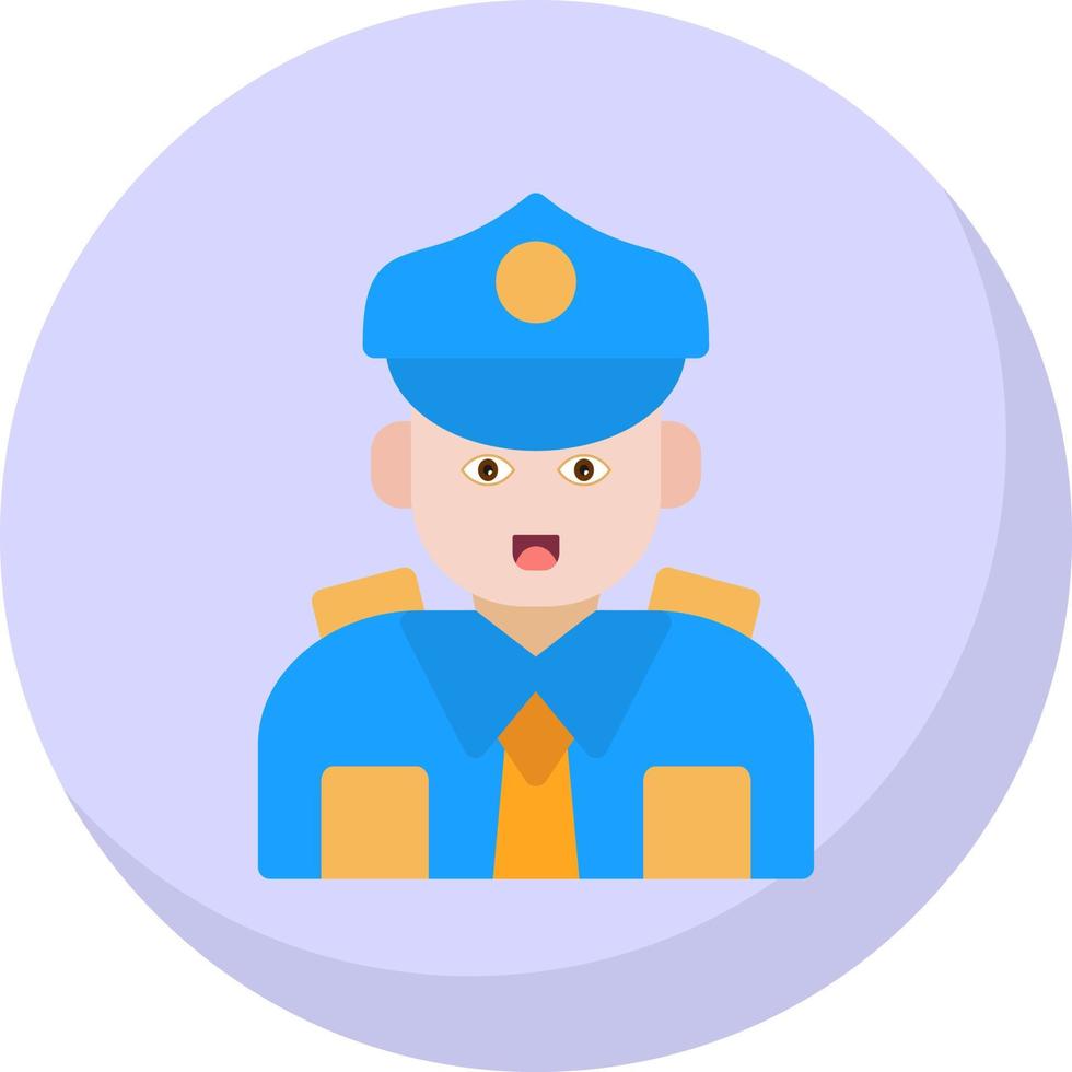 Polizist-Vektor-Icon-Design vektor