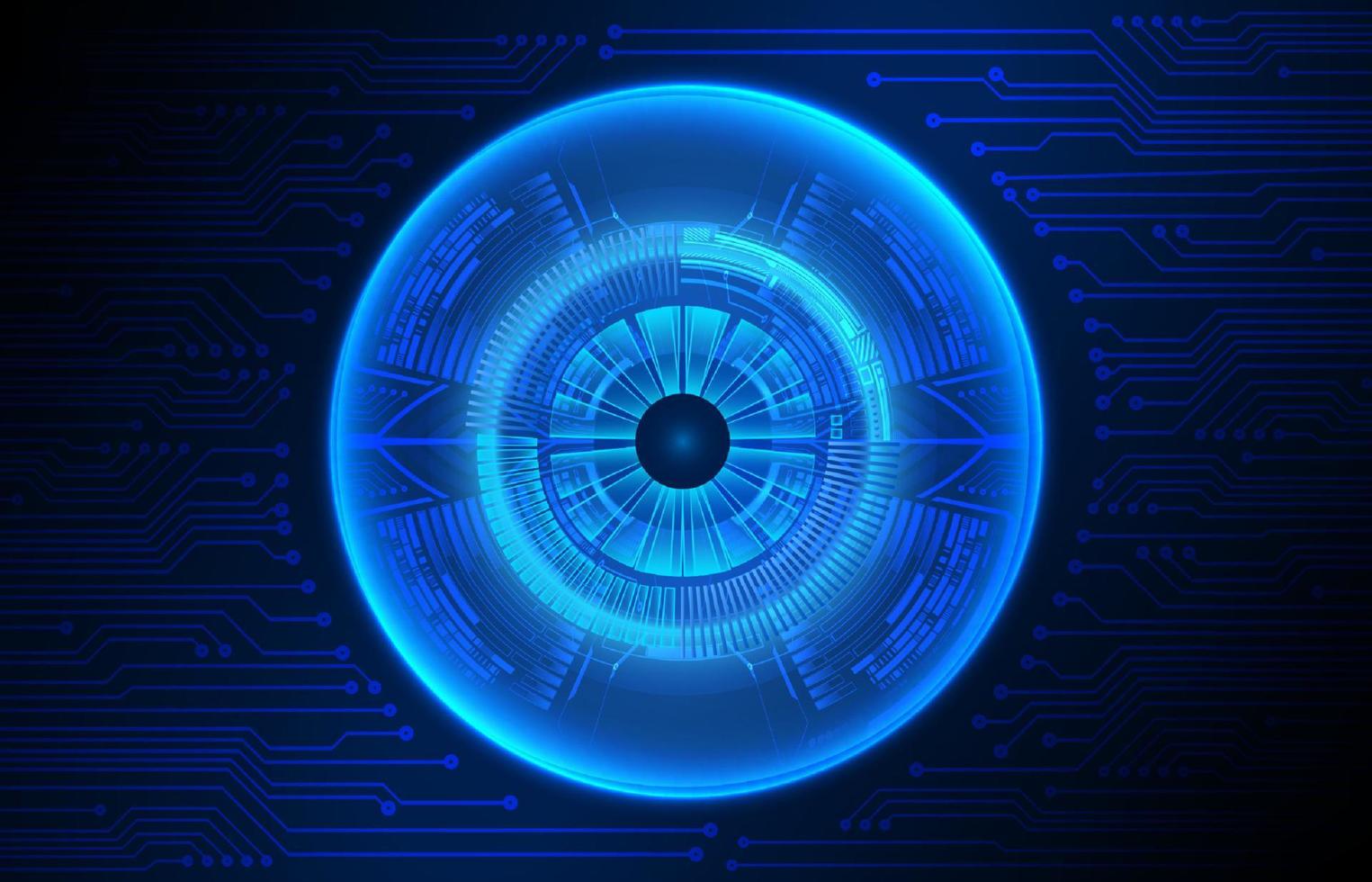 modern Cybersäkerhet teknologi bakgrund med ögon vektor