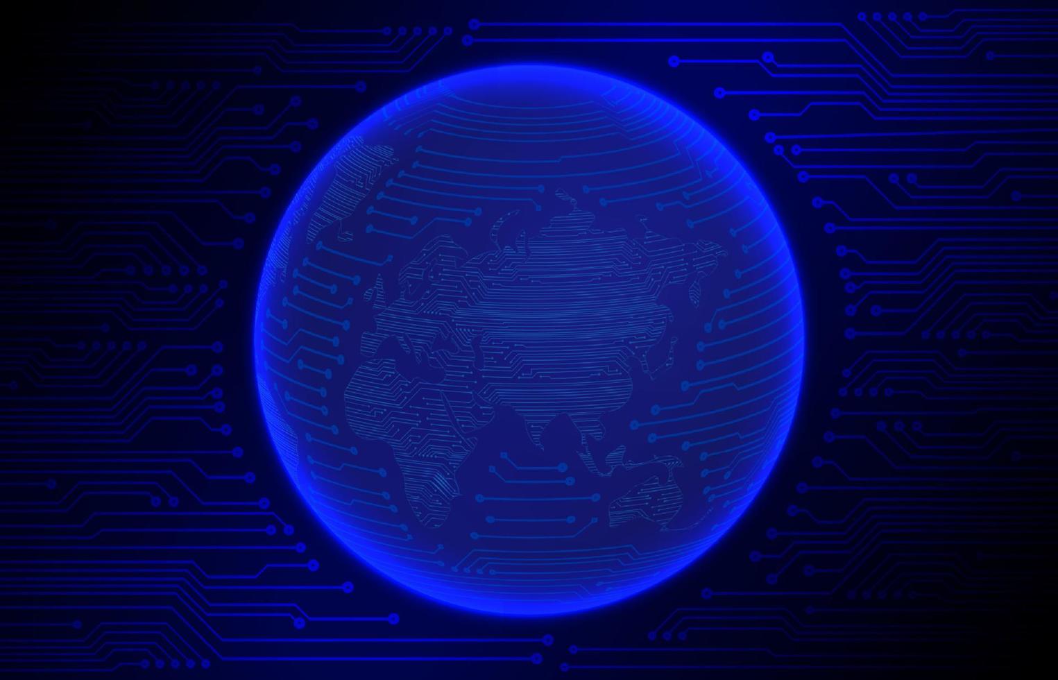 modern Internet-Sicherheit Technologie Hintergrund mit Welt Globus vektor