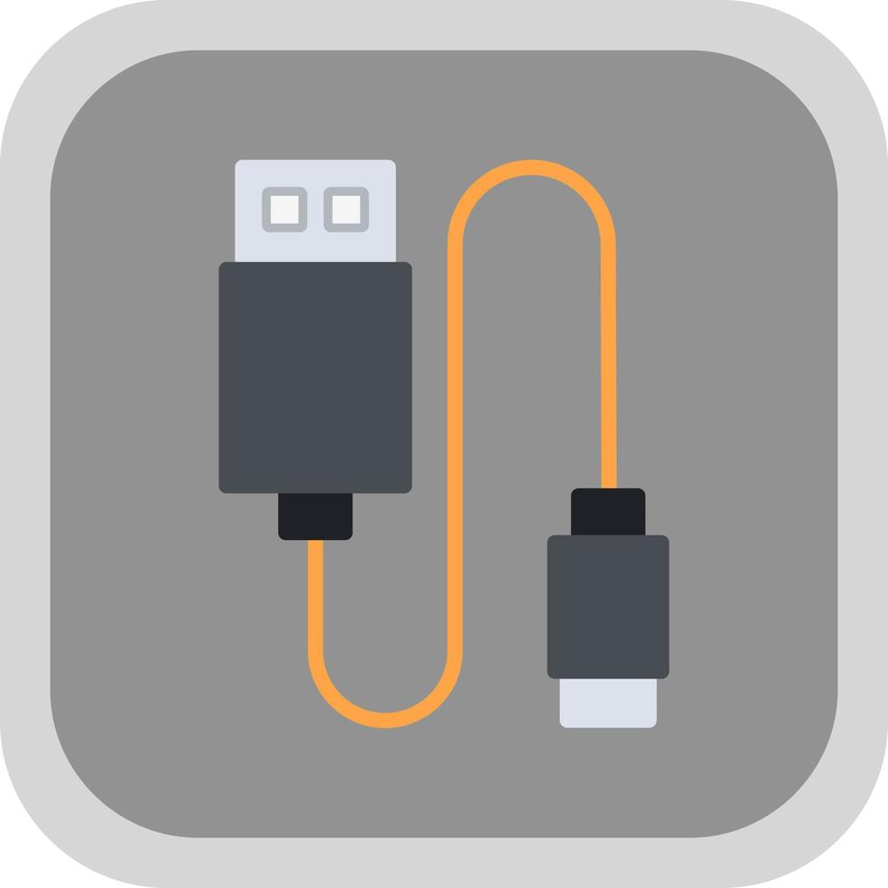 Datenkabel-Vektor-Icon-Design vektor