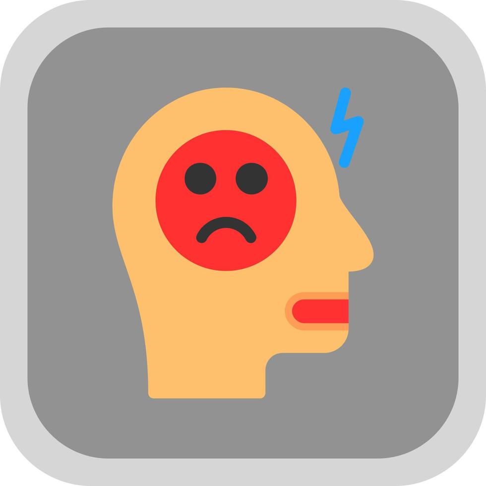 Depressionsvektor-Icon-Design vektor