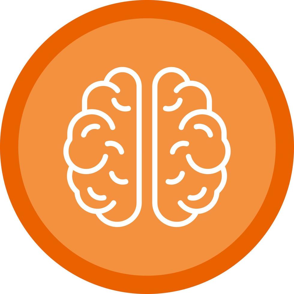 neurowissenschaftliches Vektor-Icon-Design vektor