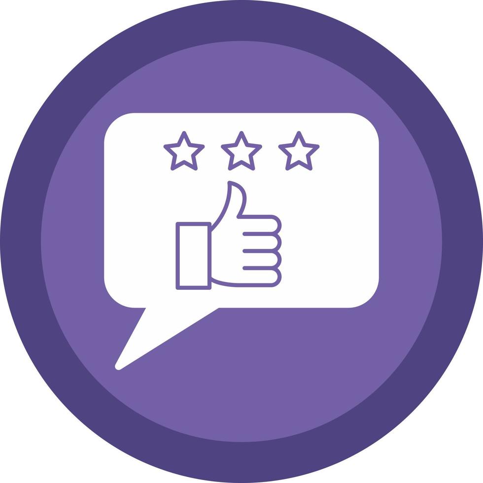 gutes Feedback-Vektor-Icon-Design vektor