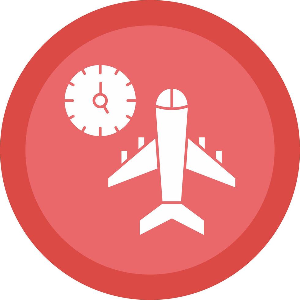 Flugzeiten-Vektor-Icon-Design vektor