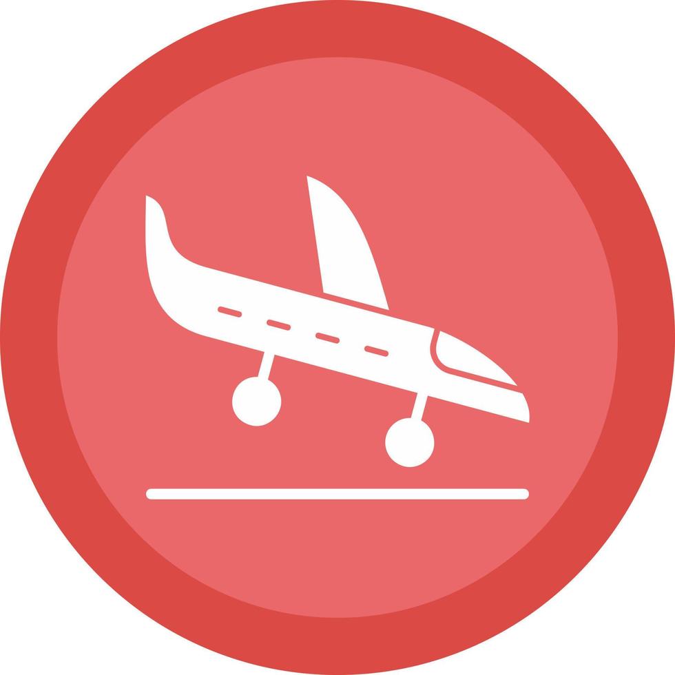 Landung Vektor-Icon-Design vektor
