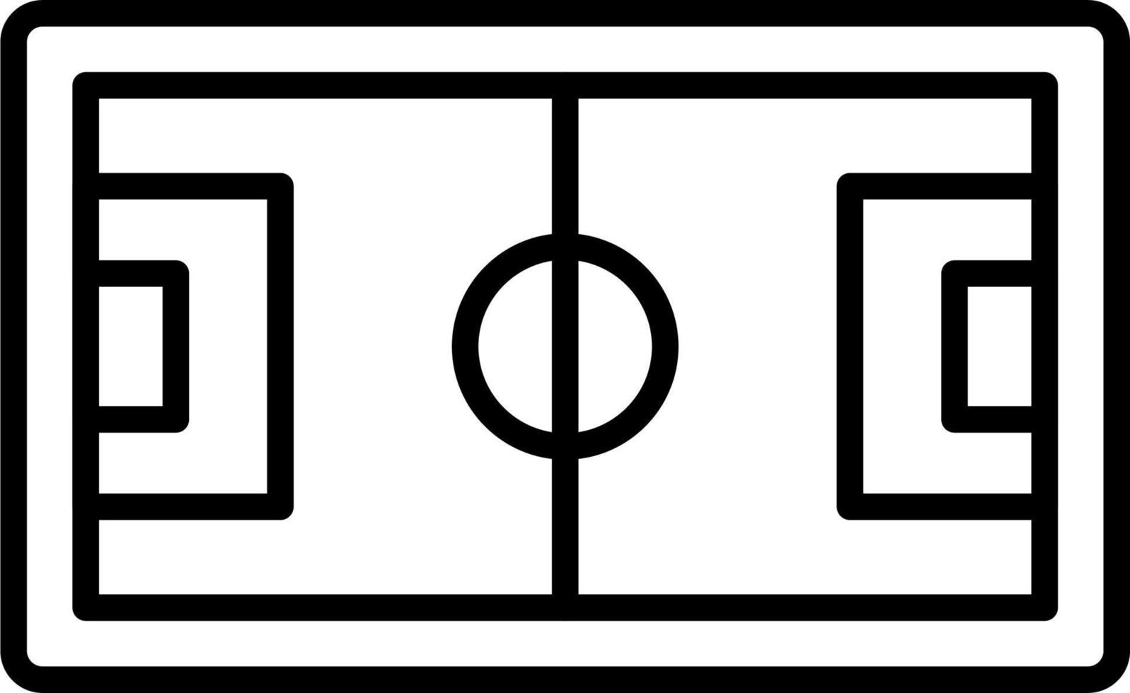 Fußball Tonhöhe Vektor Symbol