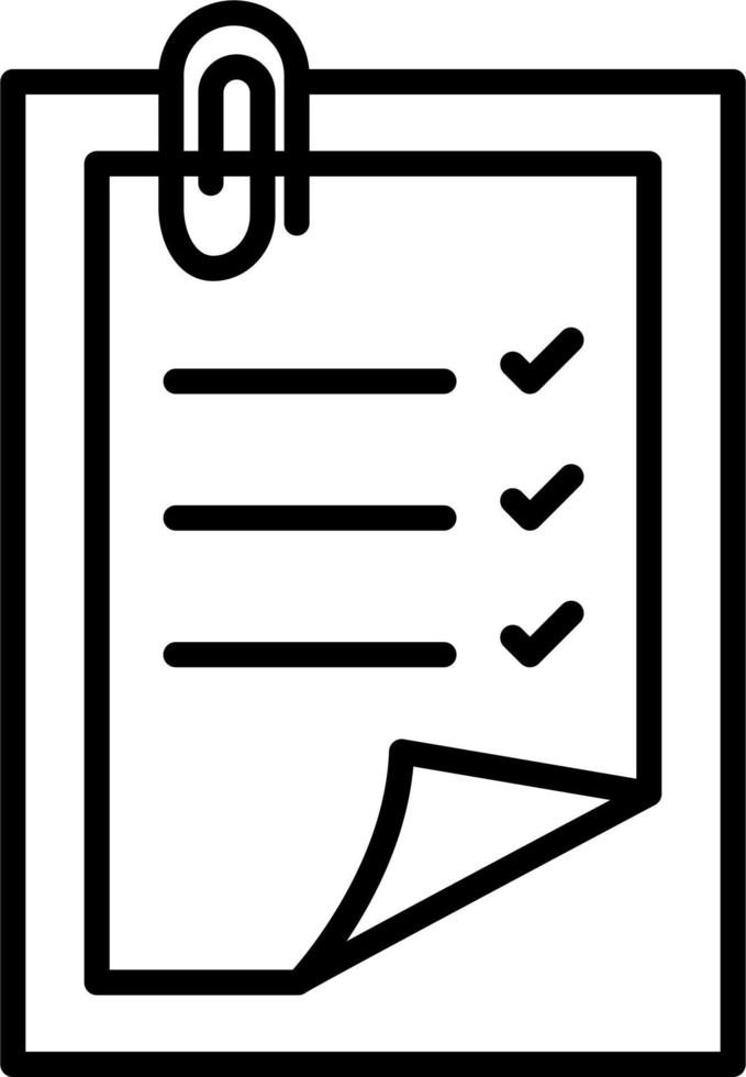 Notizen Vektor-Symbol vektor