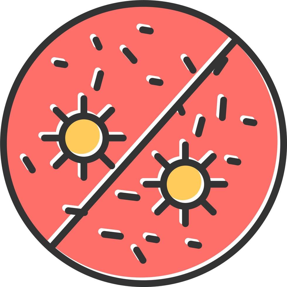 antibakteriell vektor ikon